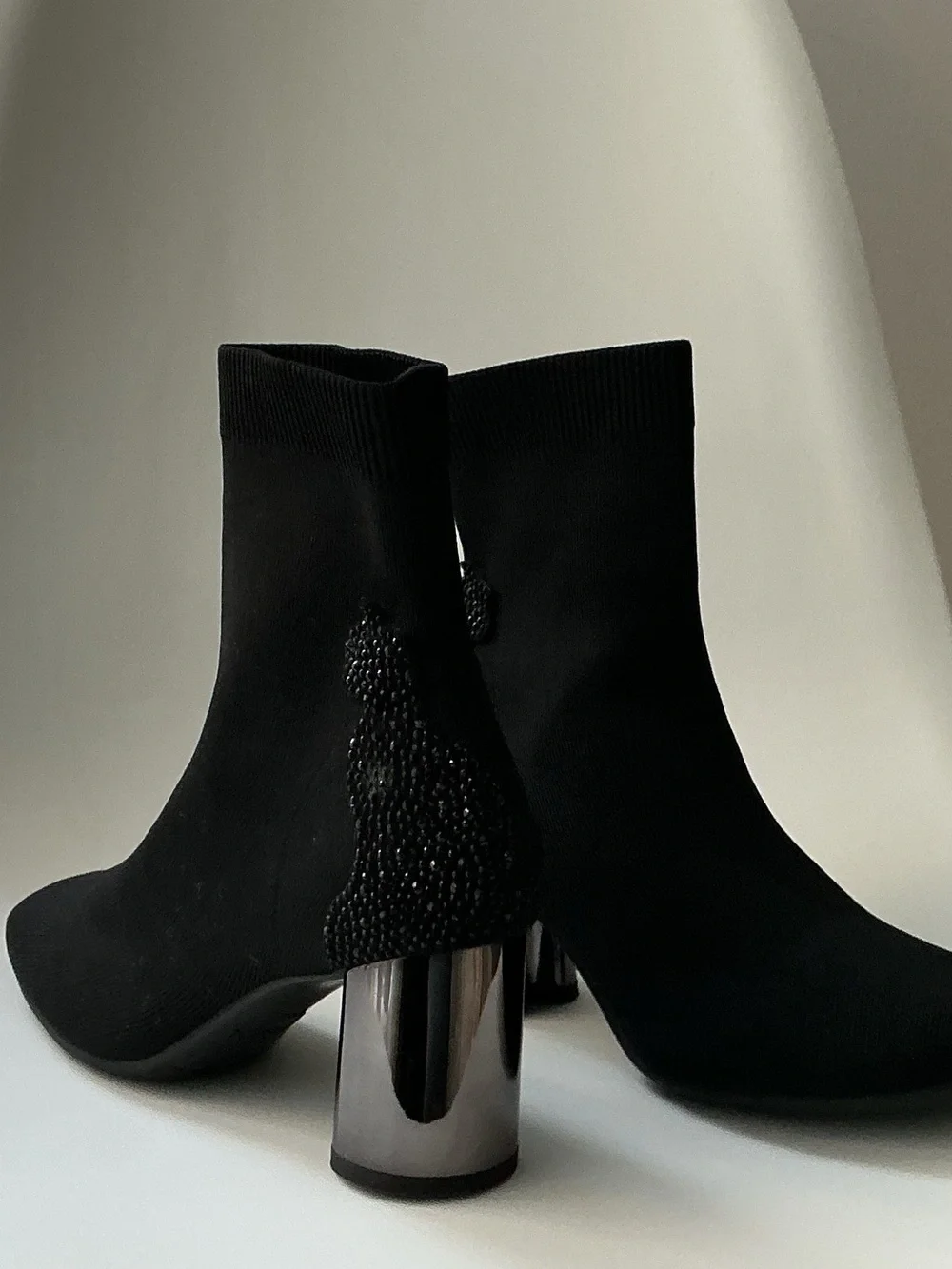 Staccato Women's Black Stretch Sock Booties